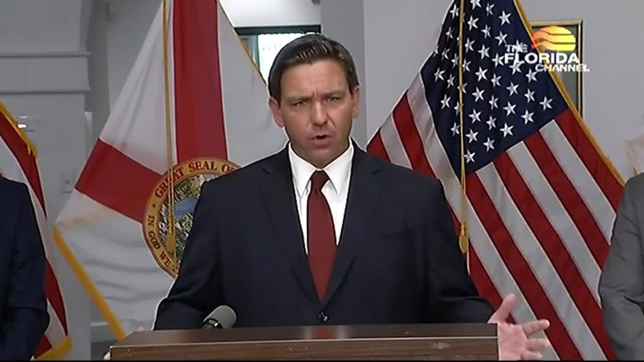 Governor DeSantis Blames FL COVID Surge On Biden, Immigrants | Miami Herald