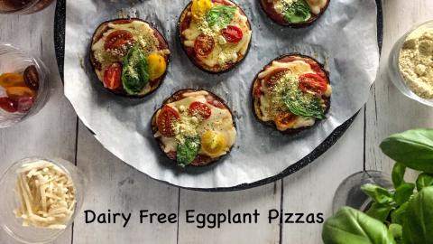 Dairy Free Eggplant Pizzas