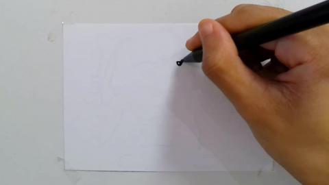 Drawing Graffiti dog-with-angry-expression-holding-bone-s...