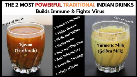 Powerful Drinks-Rasam/Chaaru & Turmeric/Golden Milk |Buil...