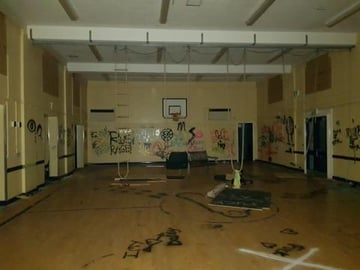 EVERYTHING LEFT INSIDE ABANDONED MIDDLE SCHOOL - GYM 