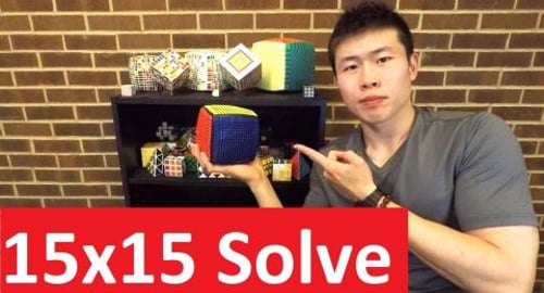15x15 Rubik's Cube Solve - Time Lapse