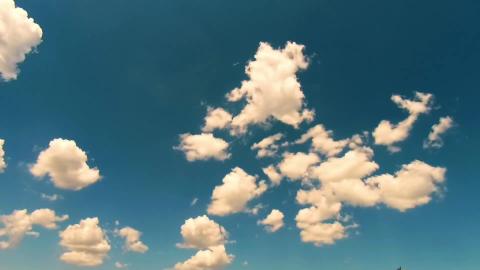Peaceful Blue Sky  Relaxing Timelapse Music - SkyTimelaps...