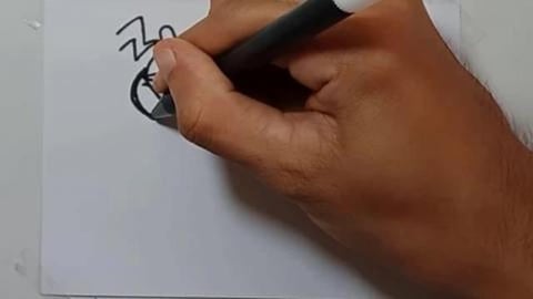 Drawing Cartoon Grafiti CROOS SPRAY #Shorts