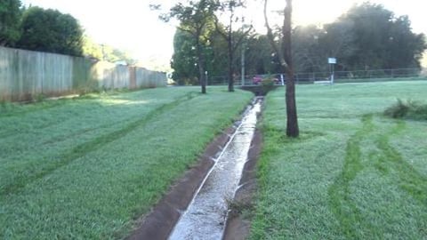 New footpath along East Creek but it stops for some reaso...