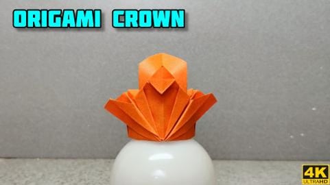 Origami Crown | Origami tutorial |  Paper craft | Magic F...