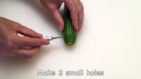 How to Make a Cucumber Snake