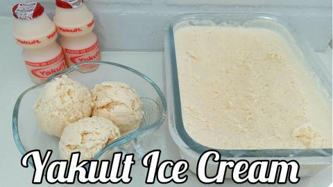 YAKULT ICE CREAM | 2 Ingredients  Yakult Ice Cream | Tast...