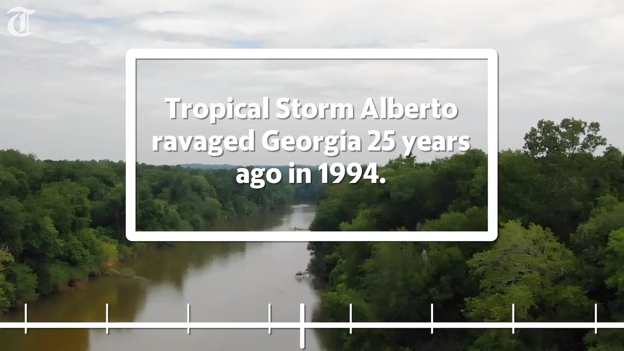 Timeline of 1994 flood in Macon, Middle Georgia from Alberto | Macon ...