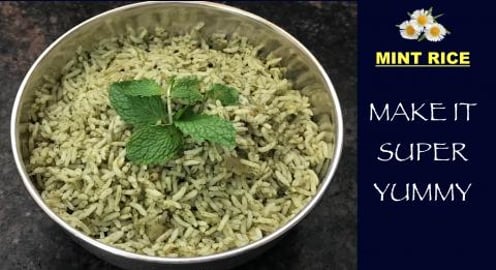 MINT RICE -YUMMY & HEALTHY !! BY BB CHEF