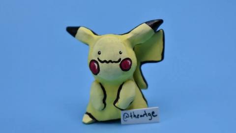 Ditto as Pikachu Sculpture 