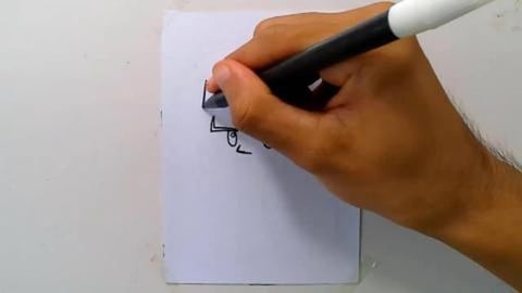 Draw little shrek kid zombie cartoon graffiti shorts
