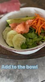 Low Carb Salmon Bowl