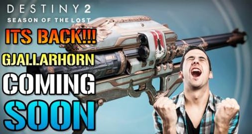 OMG The Gjallarhorn Is Back Baby!!!! Destiny 2