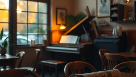 Late Night Cafe Jazz  Relaxing Piano - Cozy Cafe Piano 20...