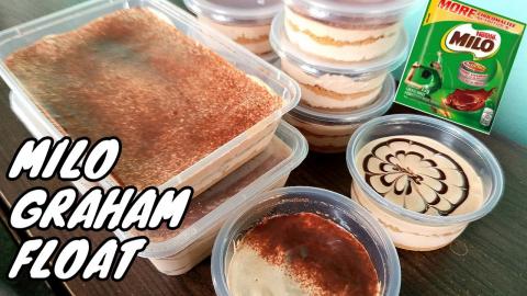 PANG NEGOSYO MILO GRAHAM FLOAT | How to make Milo Ref Cak...