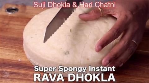 Instant Rava Dhokla Recipe with Spicy Green Chutney  Heal...