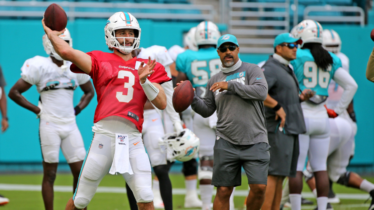 Ryan Fitzpatrick welcomed back to Dolphins camp after mother's death