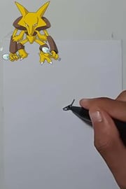 Drawing Pokemon Alakazam