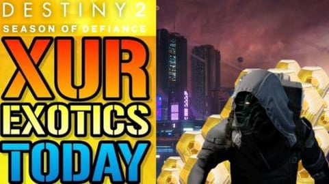 Destiny 2: XUR New EXOTICS & Location Today! Future War C...