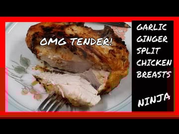 Garlic Ginger Split Chicken Breast | Ninja Foodi Air Cris...