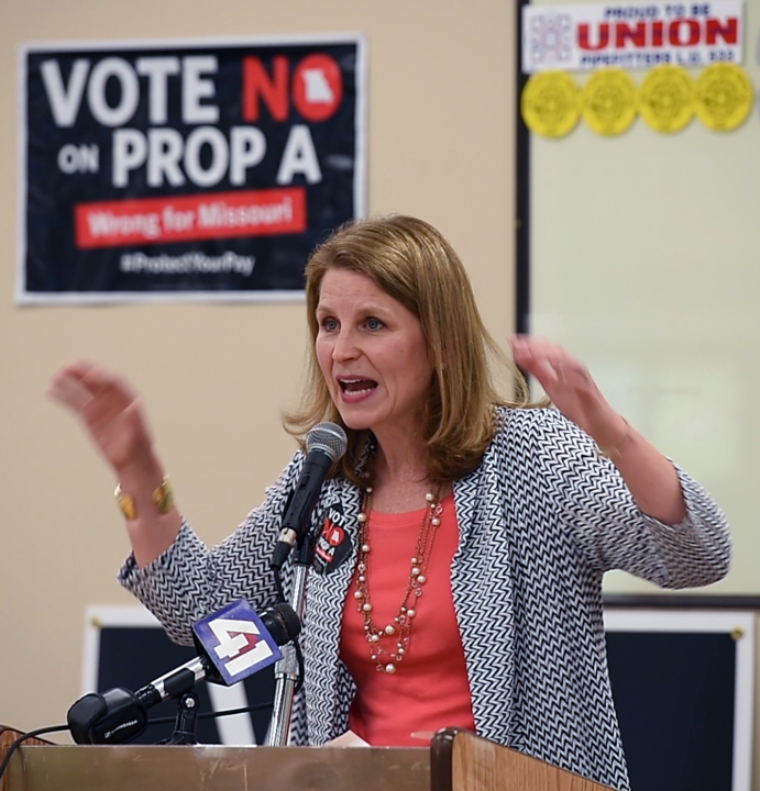 AFLCIO SecretaryTreasurer Liz Shuler came to Kansas City Tuesday and