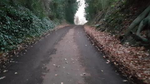 WALKING DOWN ROAD TO FIND CREEPY ABANDONED SCHOOL...