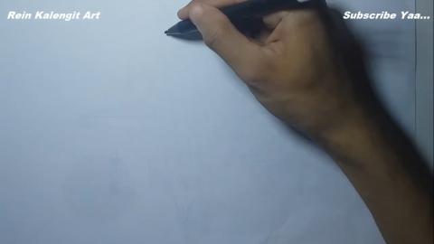 Drawing grafity letter K