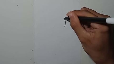 Drawing Graffity Character stabs ice cream black