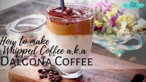 DALGONA COFFEE (WHIPPED COFFEE)