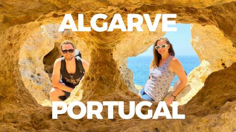Sea Caves in Algarve, Portugal