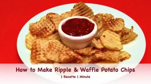 How to Make Ripple & Waffle Potato Chips in 20 Seconds / ...