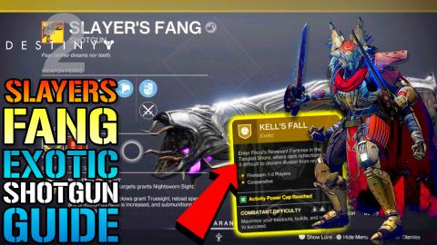 Destiny 2: "Slayer's Fang" EXOTIC Shotgun Guide! Kells Fa...