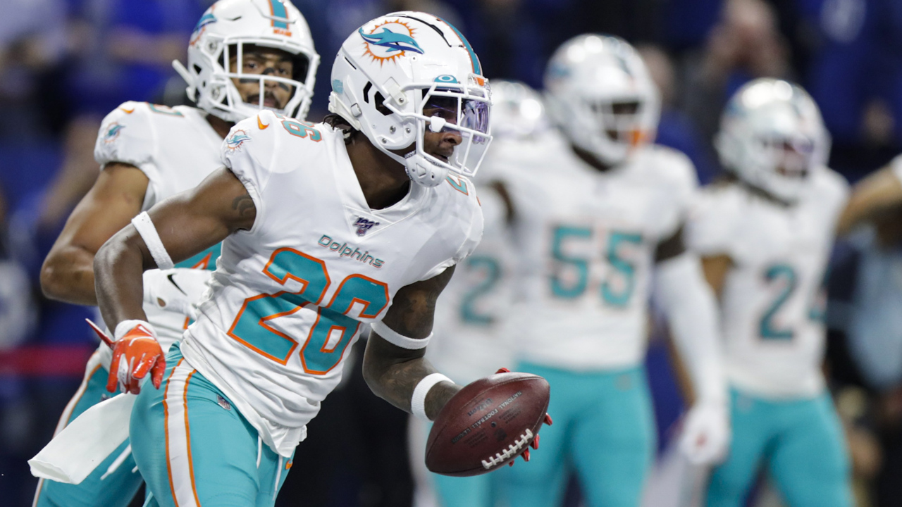 Dolphins safety Steven Parker is keeping his first NFL interception ...
