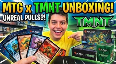 MTG Opening 5 Teenage Mutant Ninja Turtles Booster packs!...