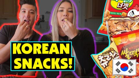 TRYING WEIRD KOREAN SNACKS