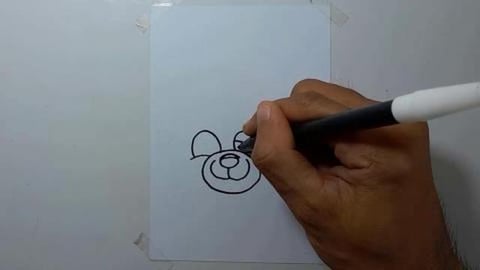 Drawing Graffiti bear and santa hatt shorts