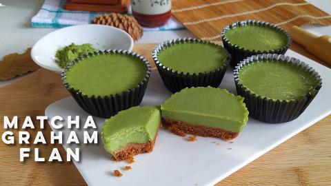 Cheat Meal Recipe: Matcha Graham Flan Cucpakes (No Bake, ...