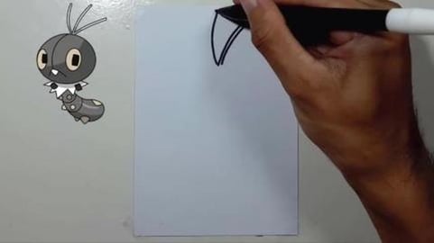 drawing Pokemon SCATTERBUG Shorts