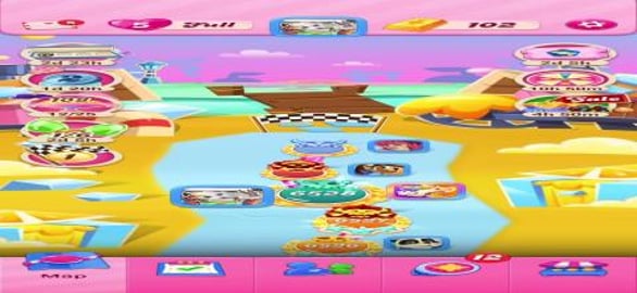 Candy Crush: 15/2 gameplay (hard level 6528)