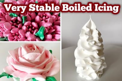 Very Stable Boiled Icing Recipe | For Cakes, Cupcakes | F...