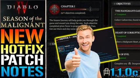 Diablo 4: NEW Hotfix Fixes Season 1 EXPLOIT! & More New 1...