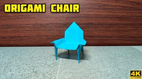 How to make Origami Chair | Origami Arm Chair | Origami T...