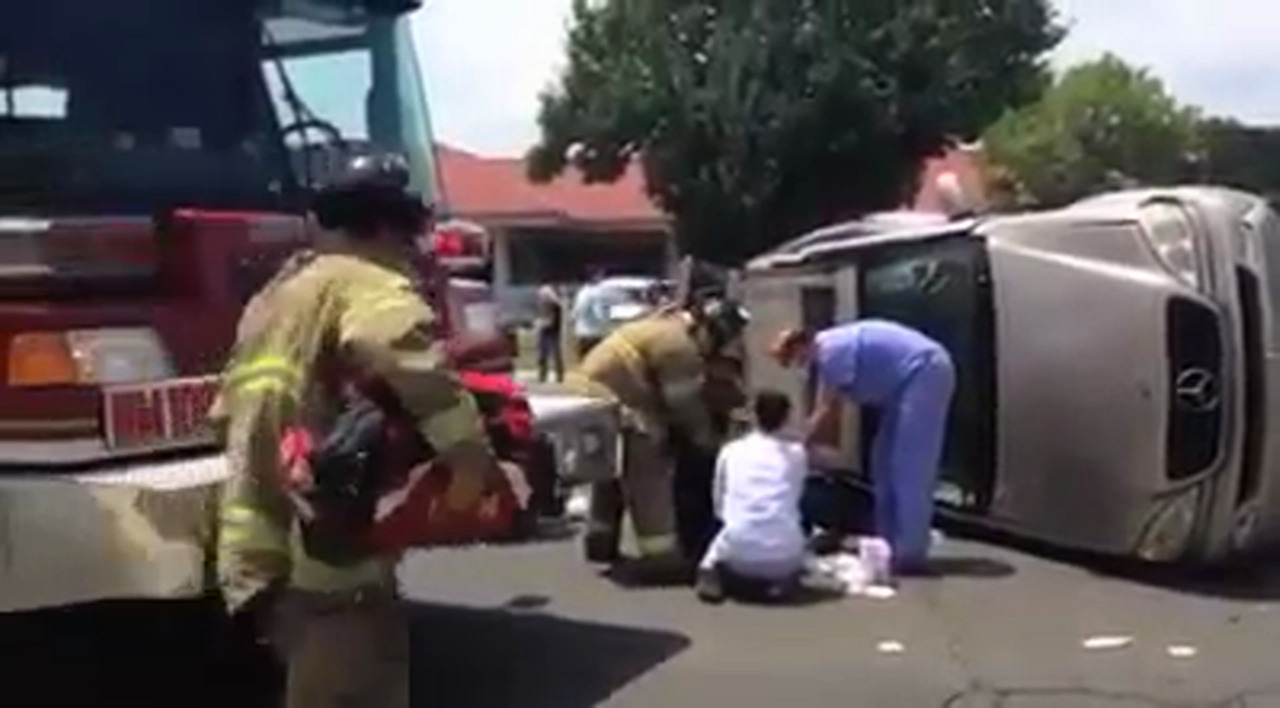 Raw video Car crash in Carmichael The Sacramento Bee