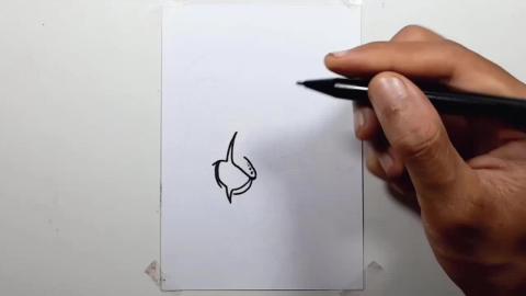 Drawing clown skull graffiti shorts