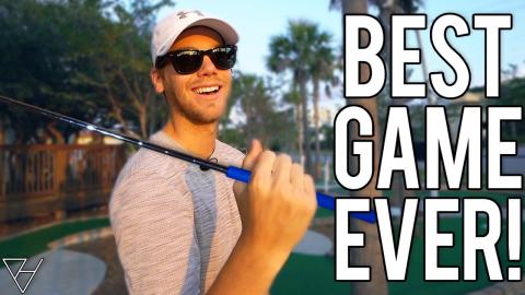My Best Mini Golf Game Ever! - Crazy Hole In Ones! - Part...