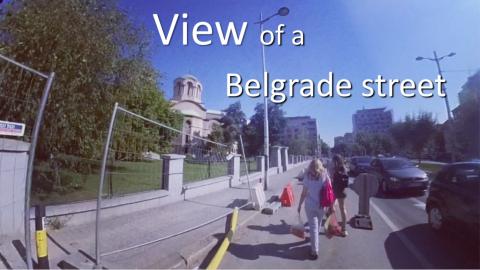 What it is like to cross the street in Belgrade in Aug 20...