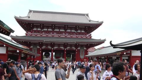 Japanese Smoke Bath at the Sensoji Temple