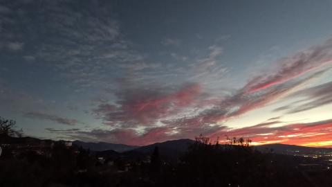 Clouds clearing with special guest appearance