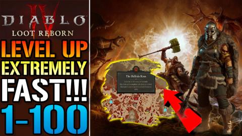 Diablo 4: FASTEST Way To LEVEL UP! IN Season 4 Loot Rebor...